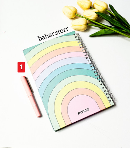 دفتر جلد سخت پیتیکو ۱۰۰ برگ