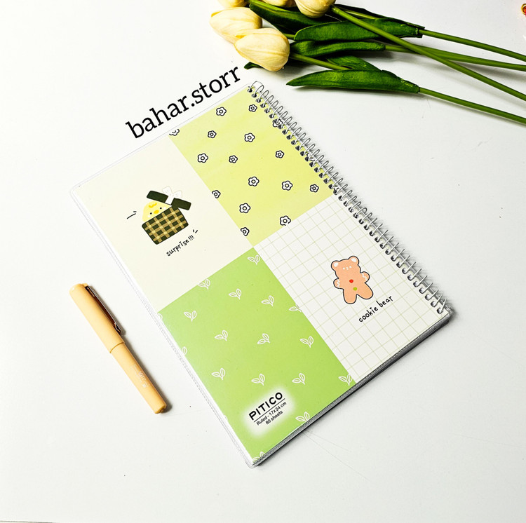 دفتر جلد مجلد پیتیکو ۸۰ برگ سبز