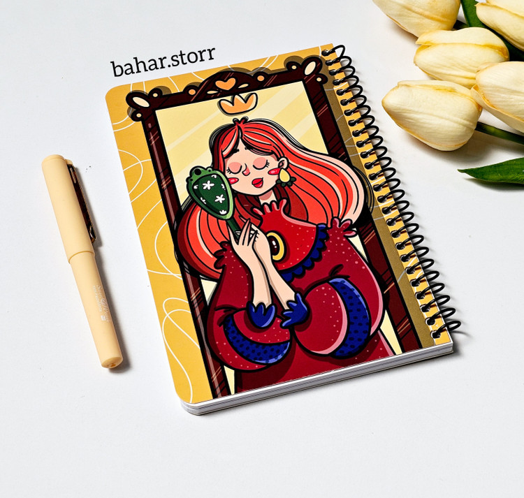 دفترچه یادداشت خط دار ۸۰ برگ دختر ملکه