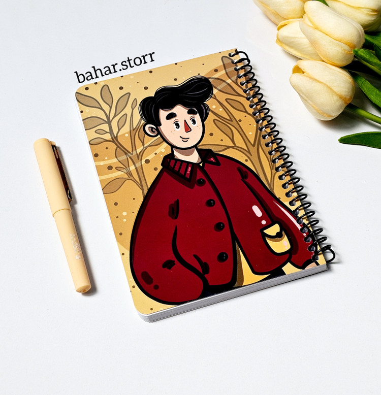 دفترچه یادداشت خط دار ۸۰ برگ پسر موفوکلی