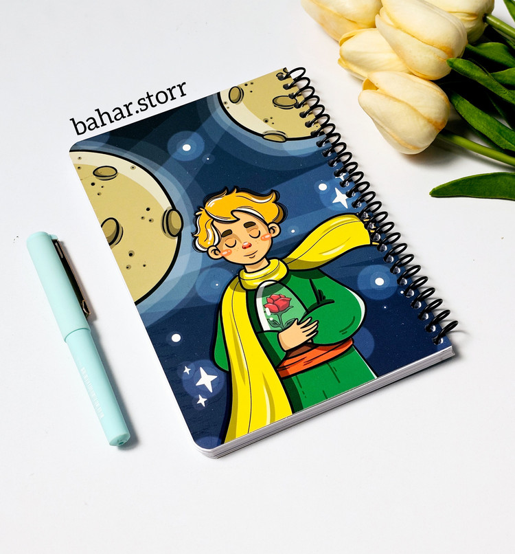 دفترچه یادداشت خط دار ۸۰ برگ شازده کوچولو