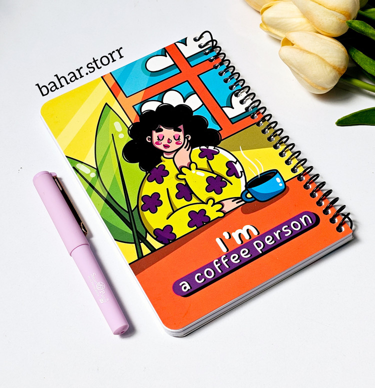 دفترچه یادداشت خط دار ۸۰ برگ دختر