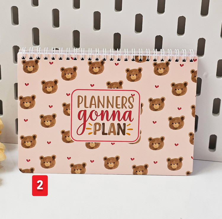 پلنر برنامه ریزی مدل هفتگی ۹۶ برگ خرس