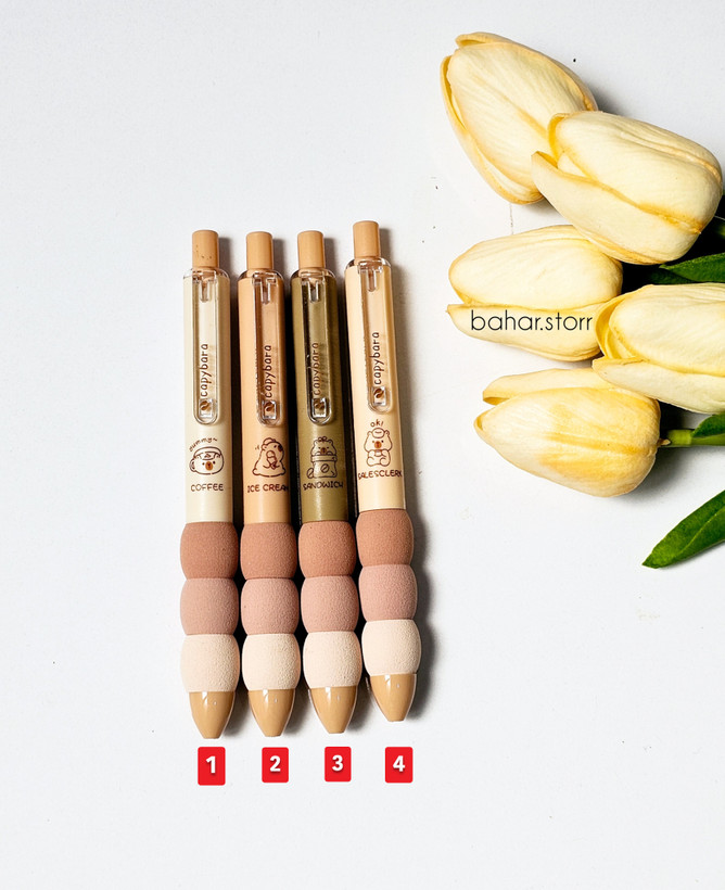 خودکار گریپ دار برند موکا قهوه ای