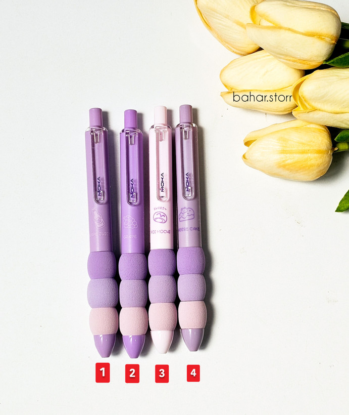 خودکار گریپ دار برند موکا بنفش