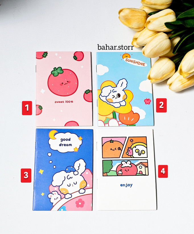 دفترچه پاسپورتی سایز کوچک ۱۶ برگ