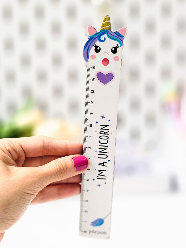 خط کش های چوبی طرح فانتزی یونیکورن