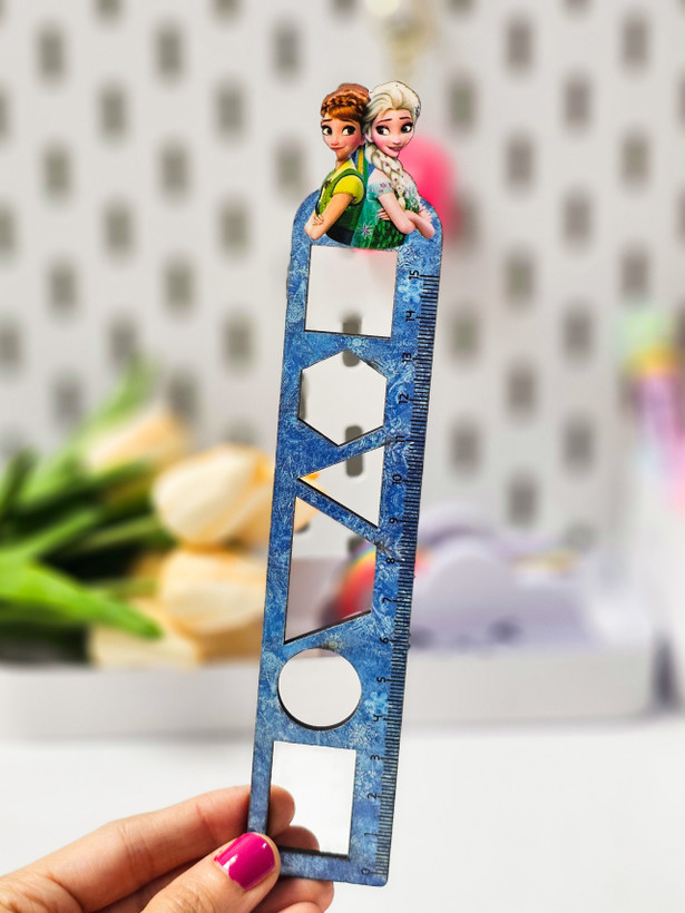 خط کش های چوبی طرح فانتزی السا انا