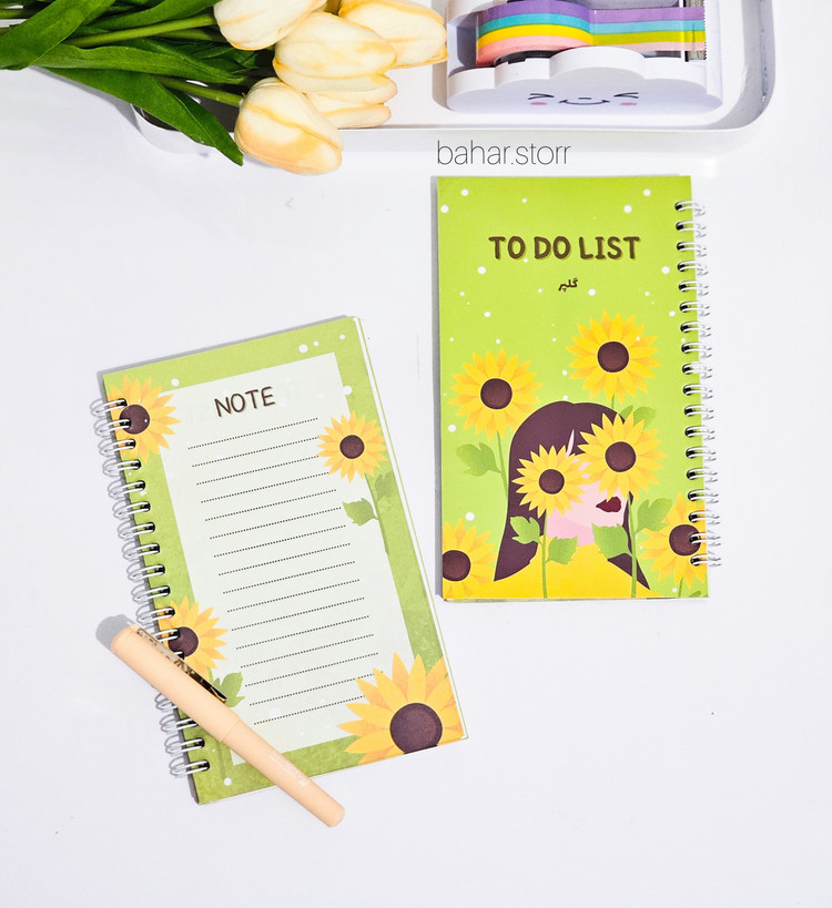 تودولیست جلد مقوایی ۸۰ برگ دختر