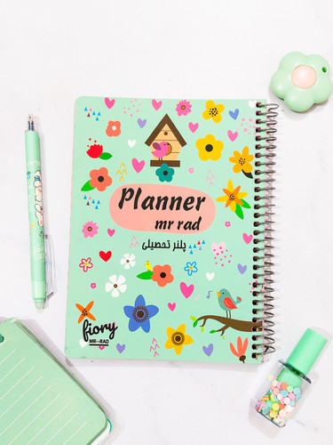 پلنر تحصیلی جلد مقوایی برند مسترراد ۹۰ برگ