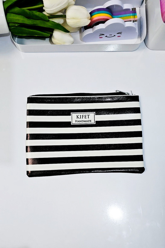 کاور چرمی برند کیفت ابعاد a5 راه راه