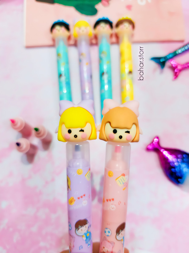 هایلایتر ۳ طبقه ای طرح دختر