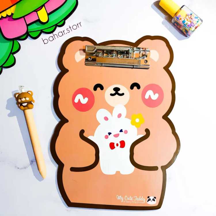 تخته شاسی چوبی طرح فانتزی خرس