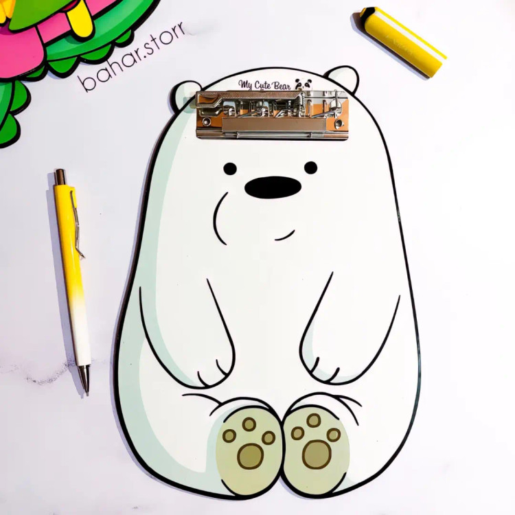 تخته شاسی چوبی طرح فانتزی خرس