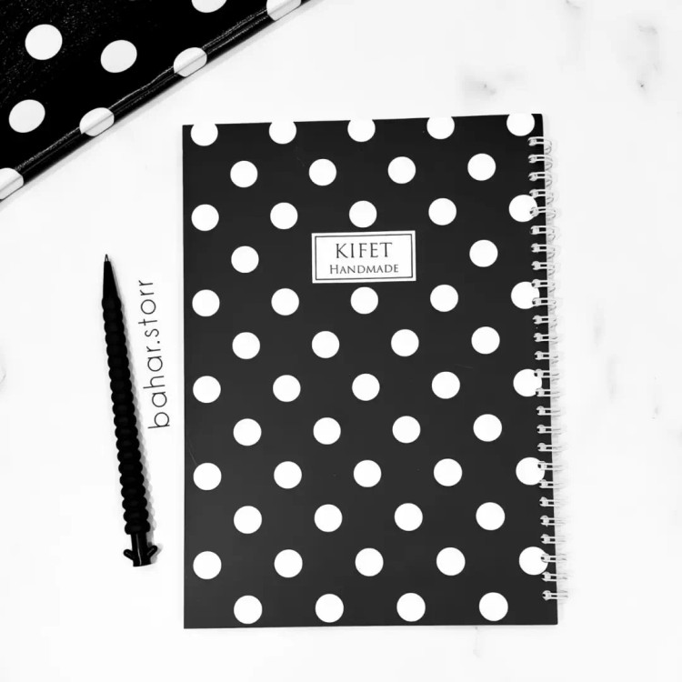 دفتر دانشجویی برند کیفت ۸۰ برگ توپی مشکی