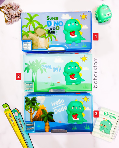 جامدادی کتابی بزرگ طرح دایناسور