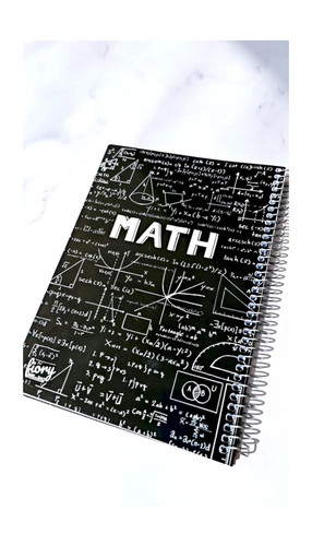 دفتر موضوعی جلد مقوایی براق برند مسترراد ۱۰۰ برگ ریاضی