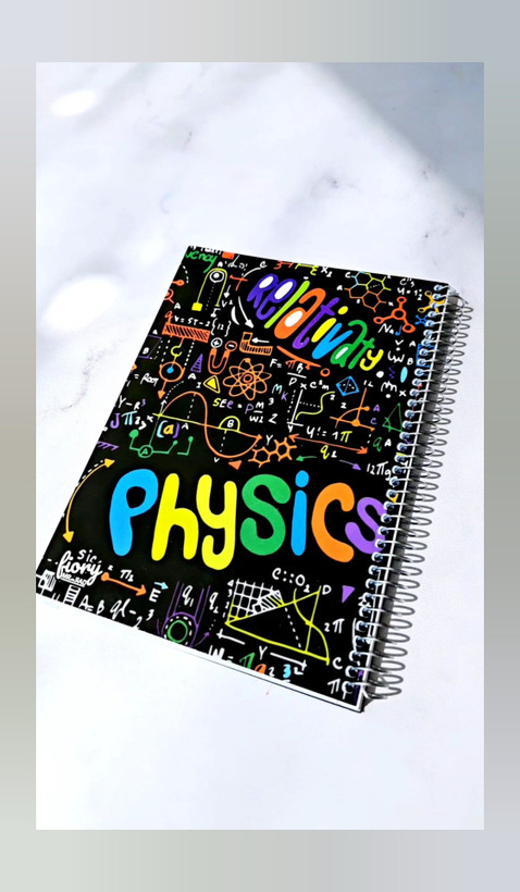 دفتر موضوعی جلد مقوایی براق برند مسترراد ۱۰۰ برگ فیزیک