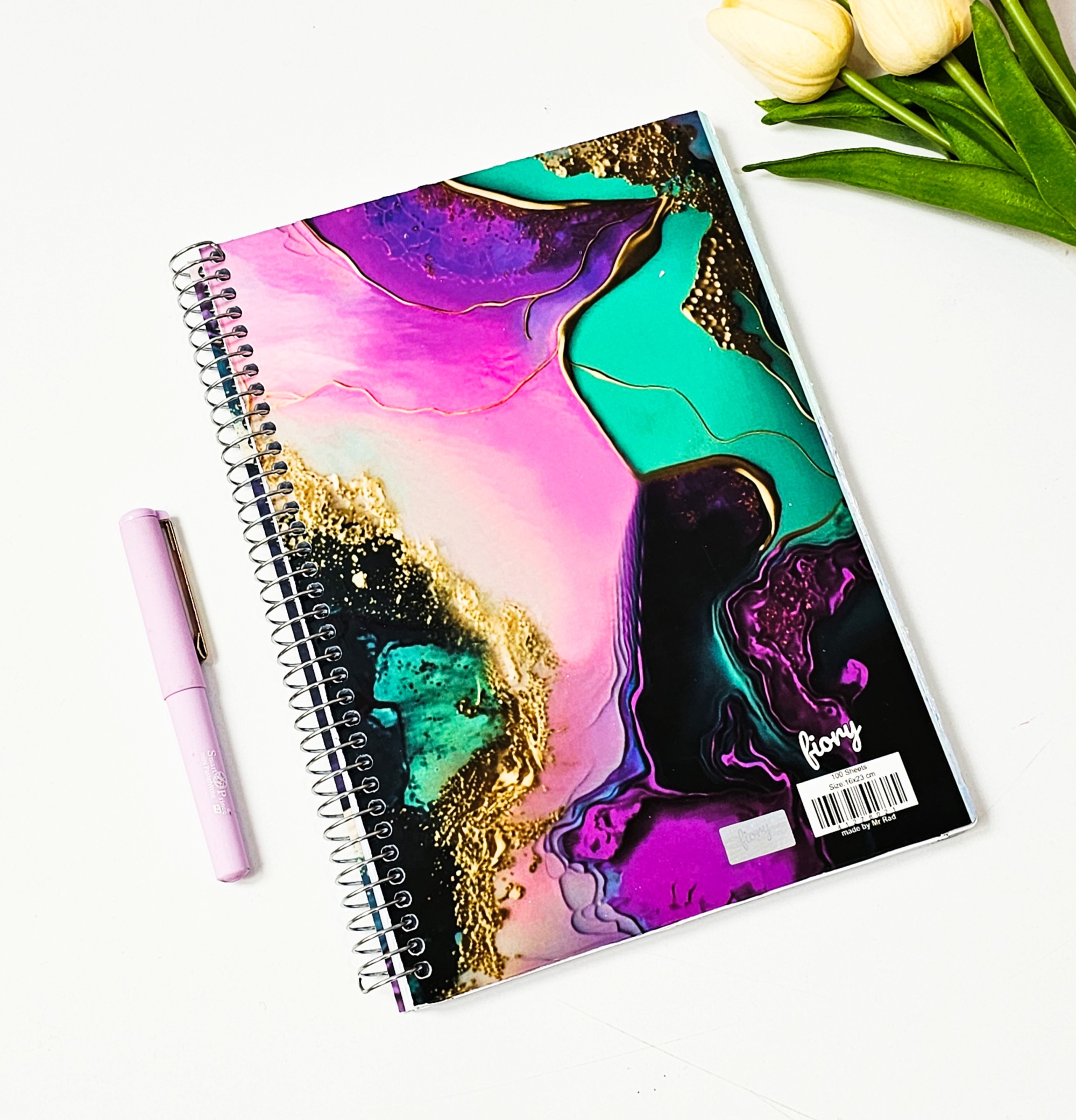 دفتر آبرنگی جلد مقوایی برند مسترراد ۱۰۰ برگ