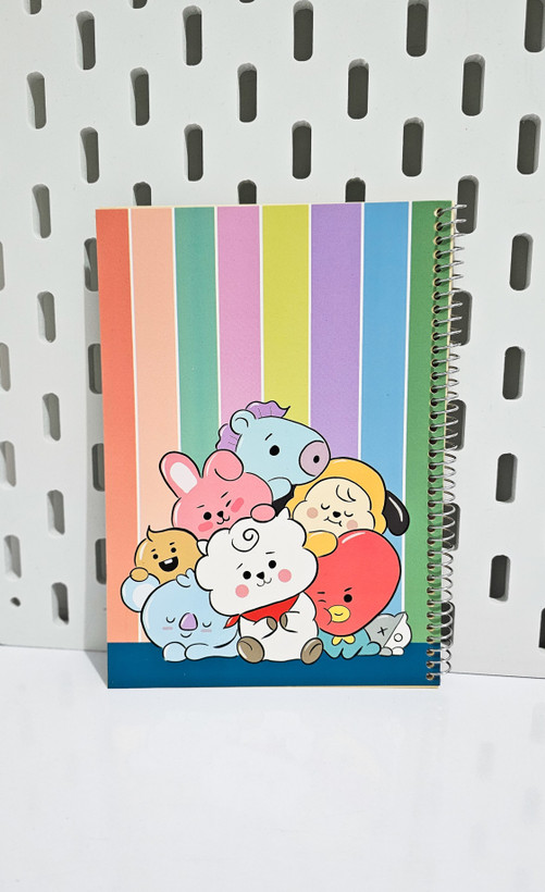 دفترهای حاشیه دار جلد مقوایی ۴۰ برگ بی تی اس