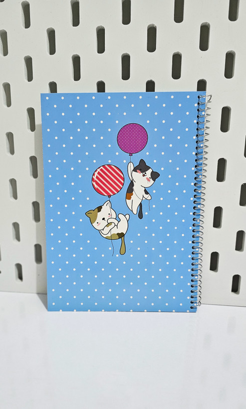 دفترهای حاشیه دار جلد مقوایی ۴۰ برگ گربه ابی