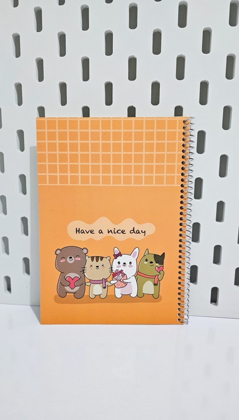 دفترهای حاشیه دار جلد مقوایی ۴۰ برگ حیوانات