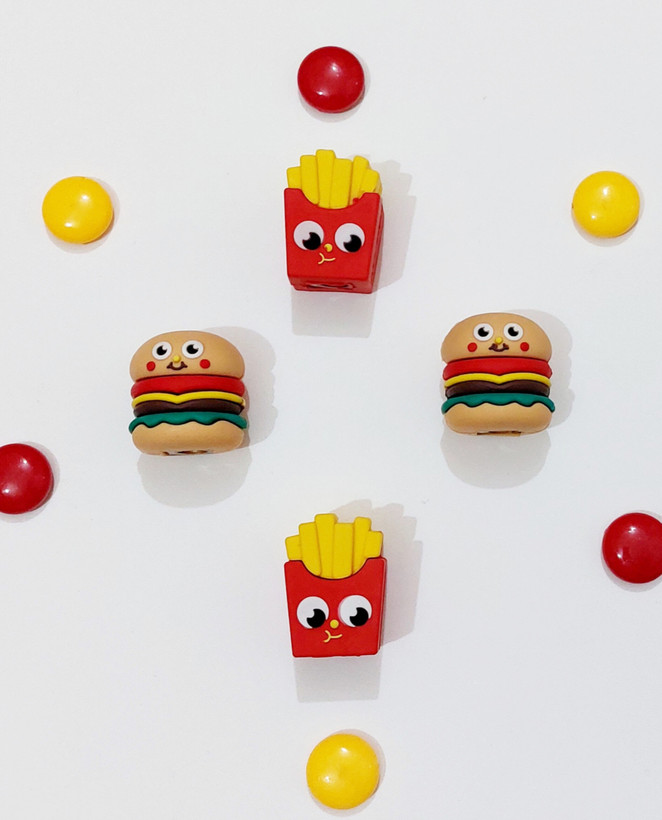 تراش های سیلیکونی عروسکی وارداتی فست فود