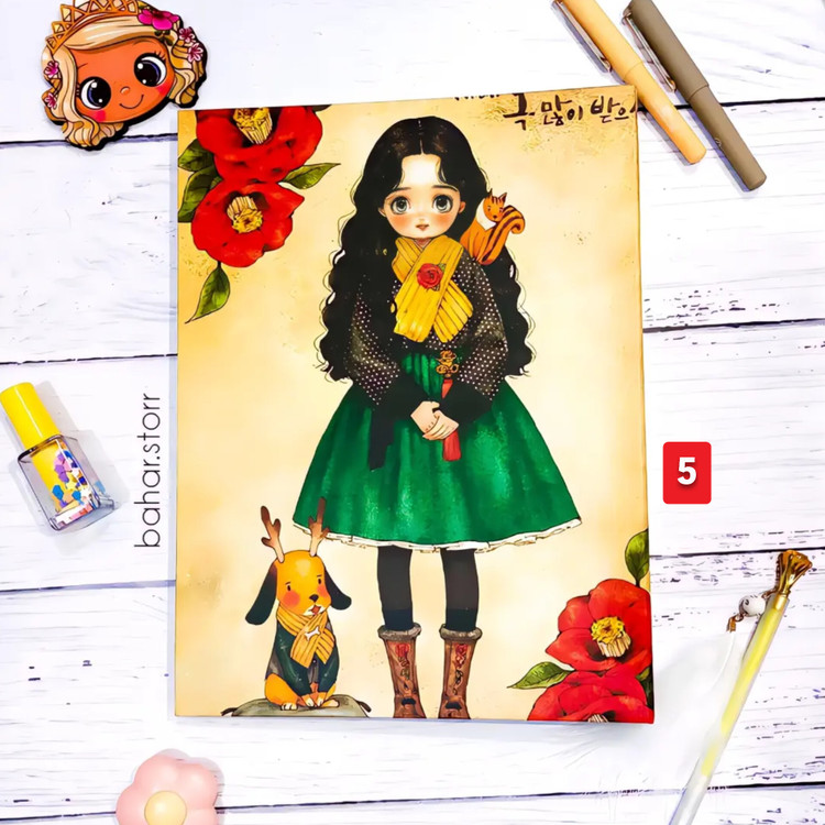 کلاسور ۲۶ حلقه برند hero دختر