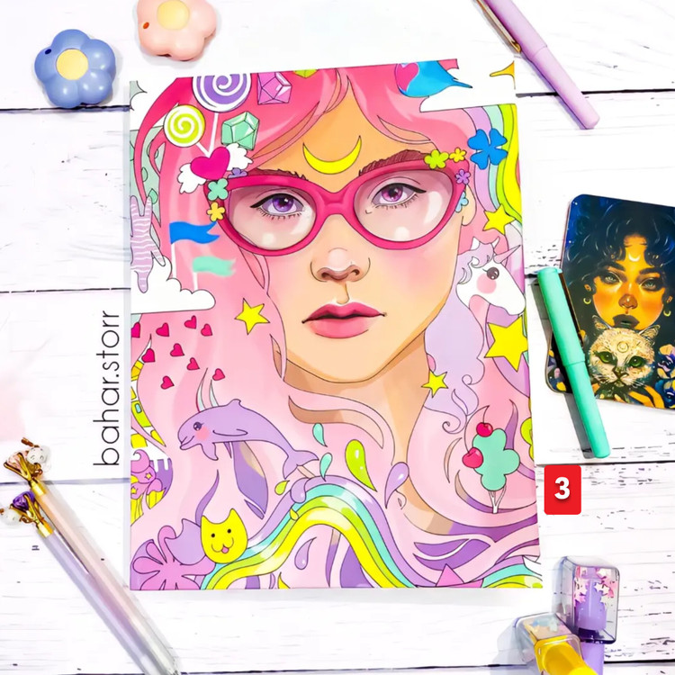 کلاسور ۲۶ حلقه برند hero دختر