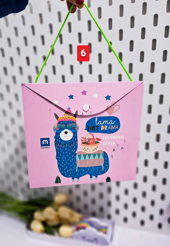 دفتر نقاشی کیفی جلد مقوایی ۶۰ برگ لاما