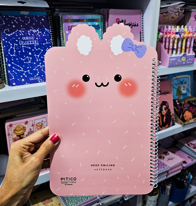 دفترهای گوش دار جلد مقوایی برند پیتیکو ۴۰ برگ خرگوش