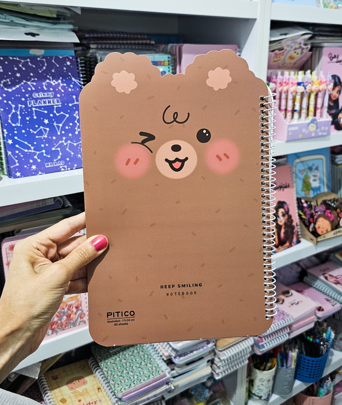 دفترهای گوش دار جلد مقوایی برند پیتیکو ۴۰ برگ خرس