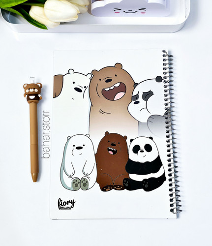 دفتر طرح سه کله پوک جلد مقوایی برند مسترراد ۵۰ برگ