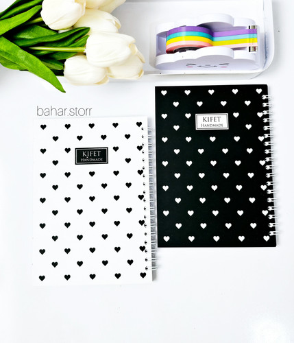 دفترچه جلدمقوایی برند کیفت ۸۰برگ