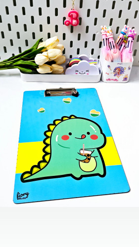 تخته شاسی چوبی فانتزی a4 دایناسور