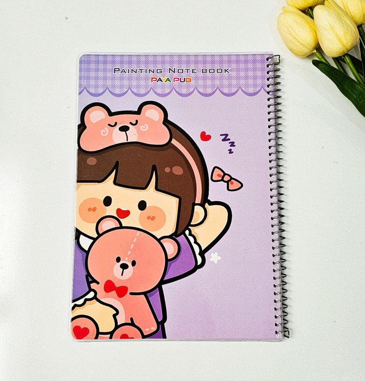 دفتر نقاشی مجلد برند پایاپاب ۶۰ برگ دختر