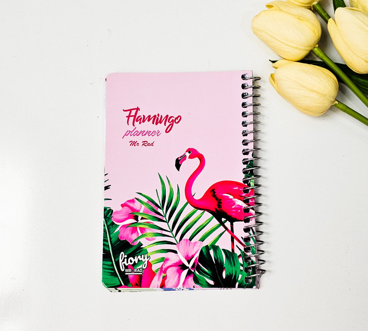 پلنر کوچک جلد مقوایی برند مسترراد ۵۰ برگ فلامینگو
