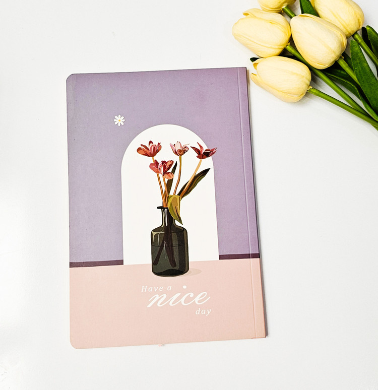 دفتر جلد مقوایی برند سویل ۵۰ برگ گل