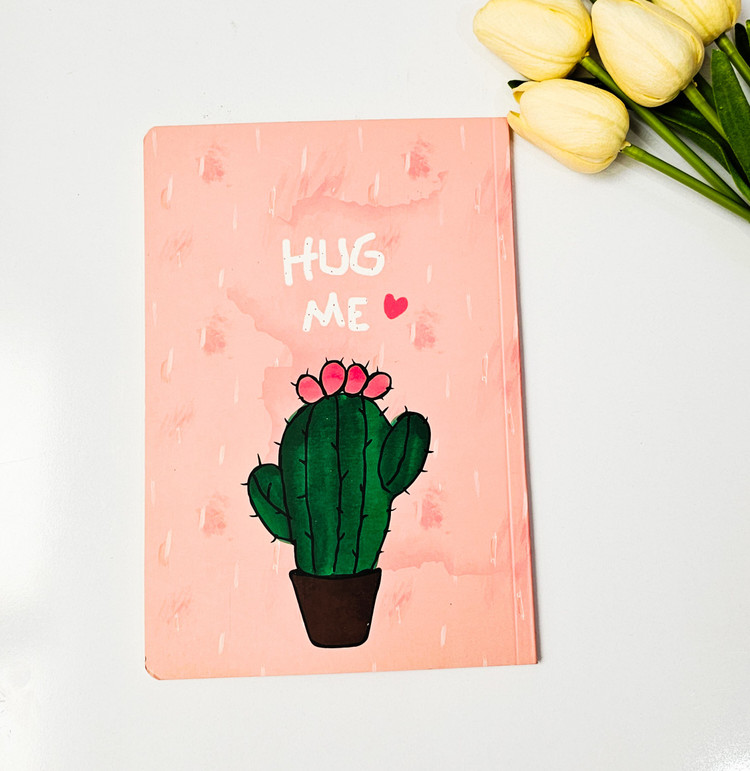 دفتر جلد مقوایی برند سویل ۵۰ برگ کاکتوس