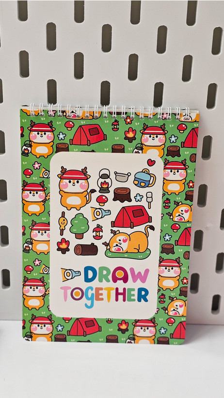 دفتر نقاشی جلد گلاسه برند پانداک ۴۰ برگ گوزن