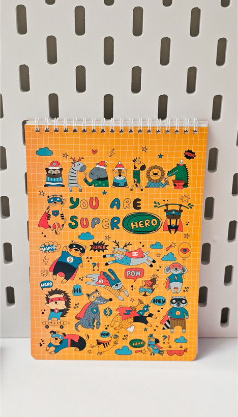 دفتر نقاشی جلد گلاسه برند پانداک ۴۰ برگ حیوانات