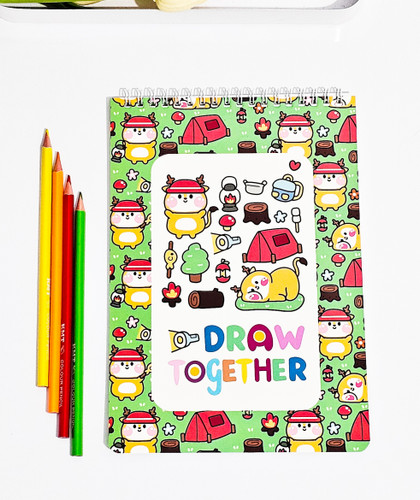 دفتر نقاشی جلد گلاسه برند پانداک ۴۰ برگ