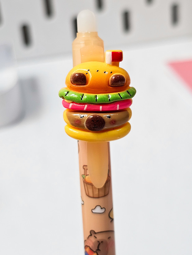 خودکار پاکندار پیکسل دار کاپی بارا نوک ۵دهم قهوه ای