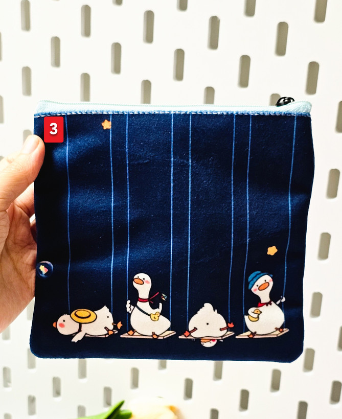 کیف پد بهداشتی فانتزی مخملی اردک