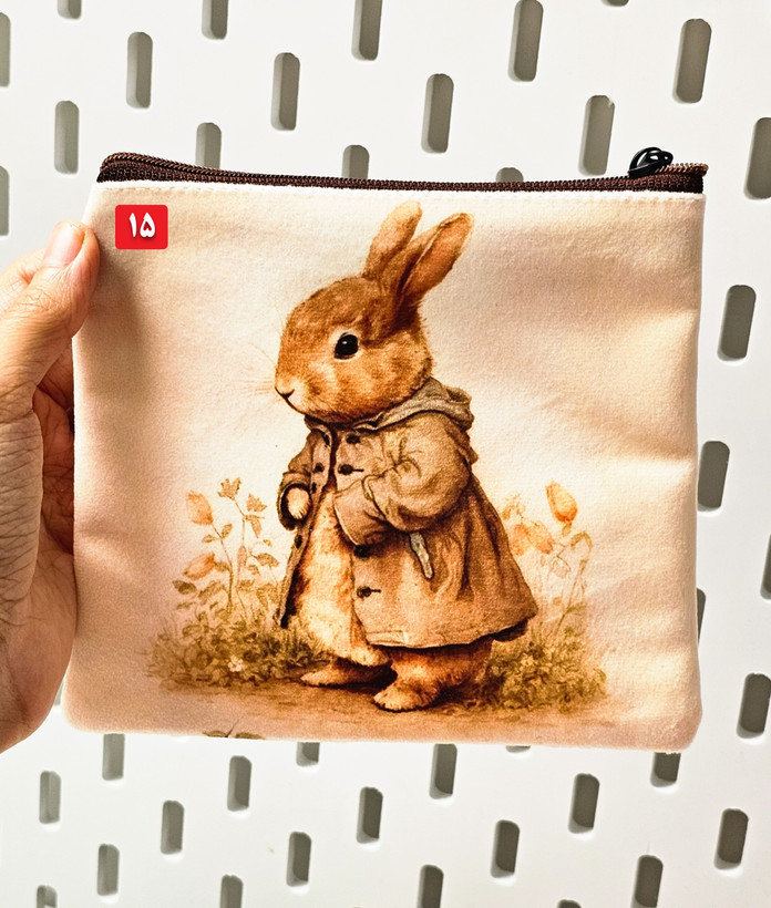 کیف پد بهداشتی فانتزی مخملی خرگوش