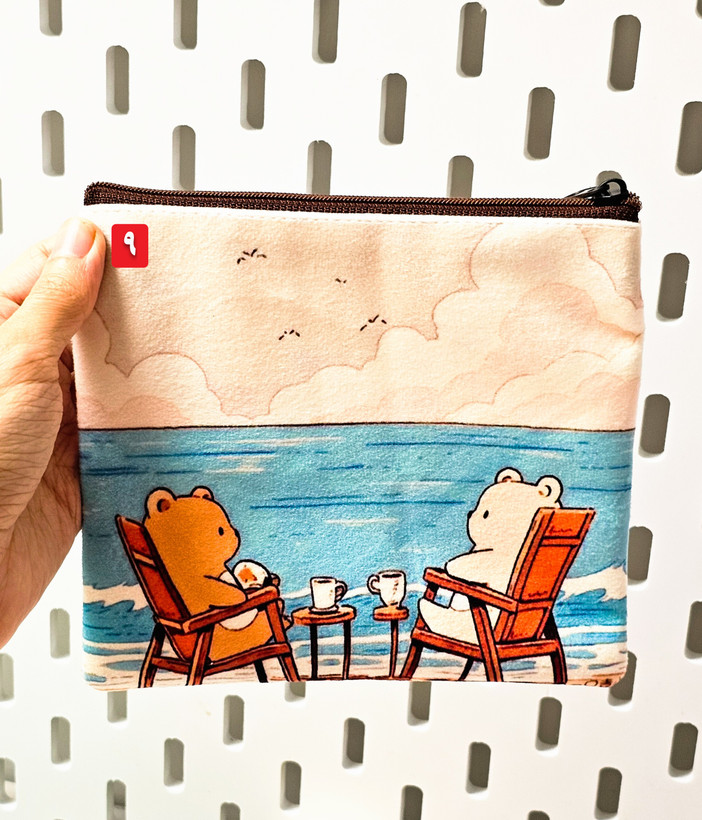 کیف پد بهداشتی فانتزی مخملی خرس