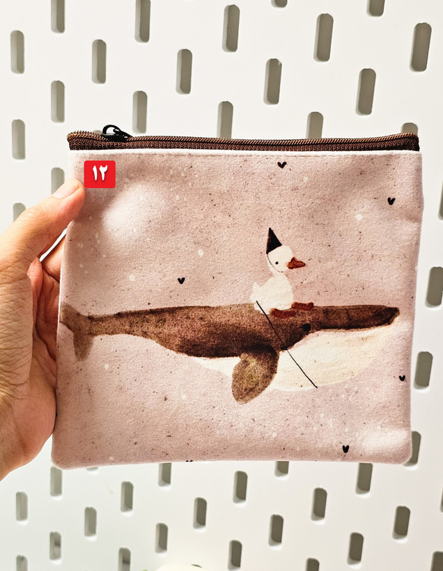 کیف پد بهداشتی فانتزی مخملی اردک