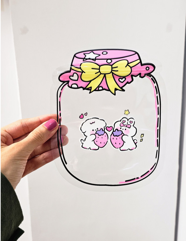 زیپ کیپ فانتزی شیشه ای