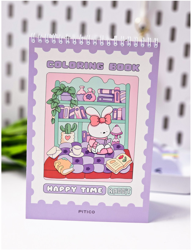 دفتر رنگ آمیزی کودکان برند پیتیکو ۱۶ برگ بنفش