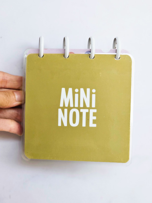 دفترچه دکمه ای جلد پرس شده آبرنگ ۱۰۰ برگ کرم